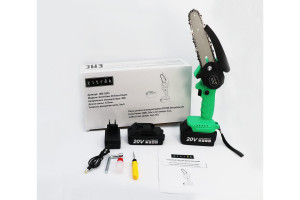 Пила цепная аккумуляторная ZITREK GreenSaw 20 Extra power (20В, 3Ач Li-ion аккум. 1шт, 1,5Ач Li-ion
