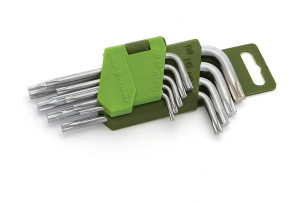 563090 Набор ключей угловых TORX коротких  (Т10,Т15,Т20,Т25,Т27,Т30,Т40,Т45,Т50) 9 шт.