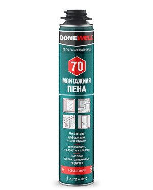 Пена монтажная прфессиональная KUDO DONEWELL 70 (1000мл/950гр.)(12)