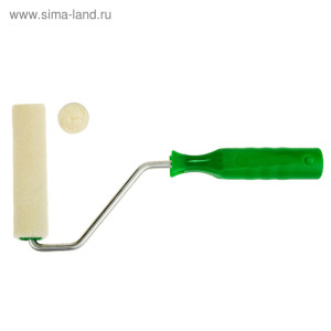 Мини-валик TUNDRA basic, велюр, 100 мм, ручка d=6 мм, D=15 мм, ворс 5 мм   2840582