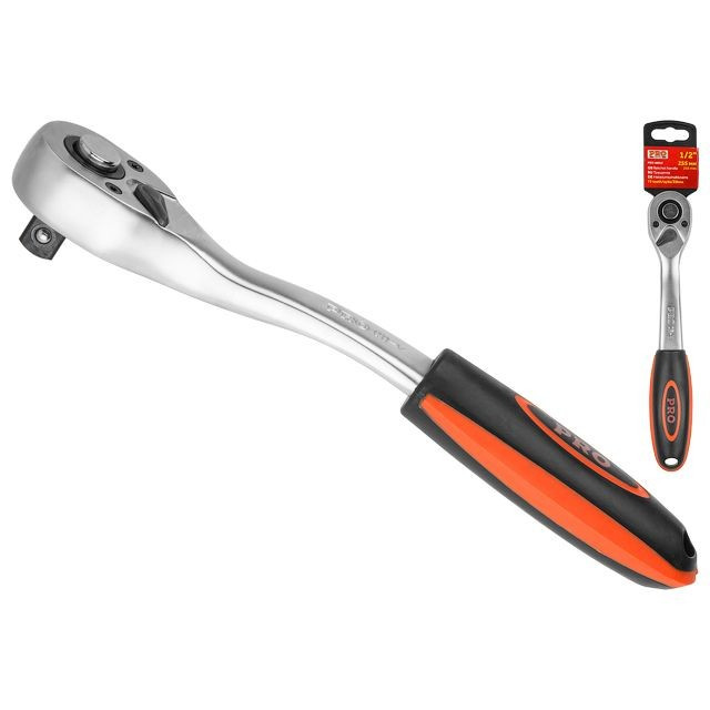 Трещотка 1/2" 72зуб. 255мм PRO STARTUL (PRO-48012) изогнутая