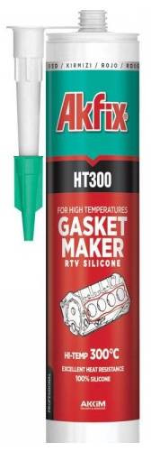 AKFIX HT300 термостойкий силикон 310мл. черный