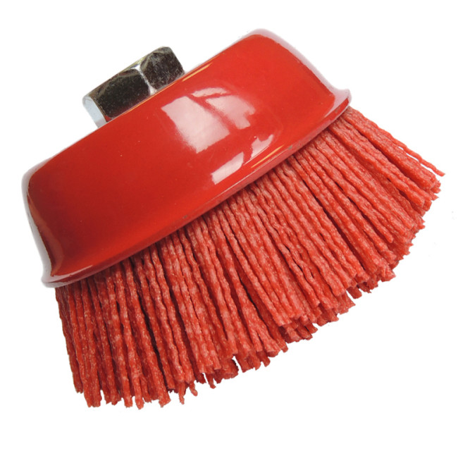 Щетка чашечная  нейлоновая  Ф75мм М14