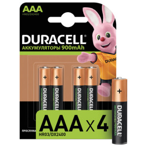 Батарейки ААА Duracell 4шт (в блистере 16шт.) мини пальчик