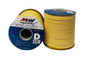 Уплотнитель самоклеящийся "MAWIPRO" EPDM- резина D - профиль БЕЛЫЙ 14х12 - 40м. /уп. 8 шт.