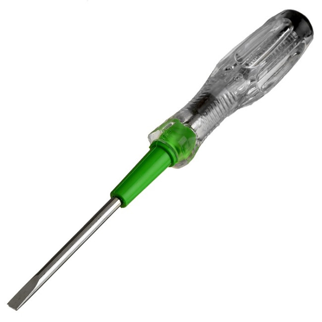 Отвёртка индикаторная TUNDRA basic, 155 мм, пластиковая рукоятка